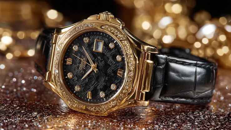 Macro detail of the Salman Times & Co. calibre: interlocking gear trains, ruby jewels and hand-bevelled bridges.